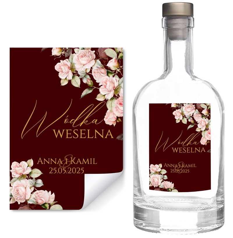 Naklejki na butelki Ingrid