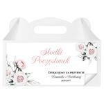 Naklejki na pudełka na ciasto 3 szt. - Julia