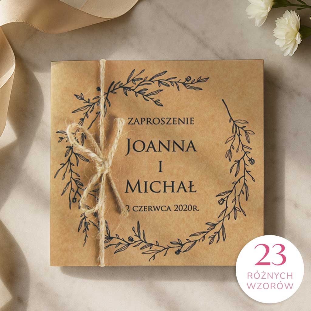 Zaproszenia Ślubne Eko Nastia