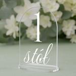 Numerki na stół z pleksi