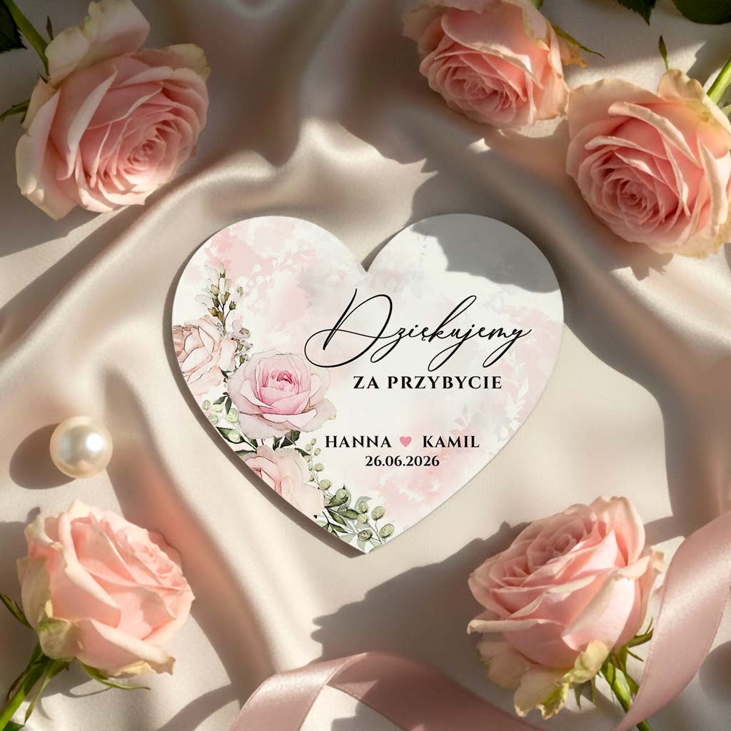 Podziękowania dla gości - Rose