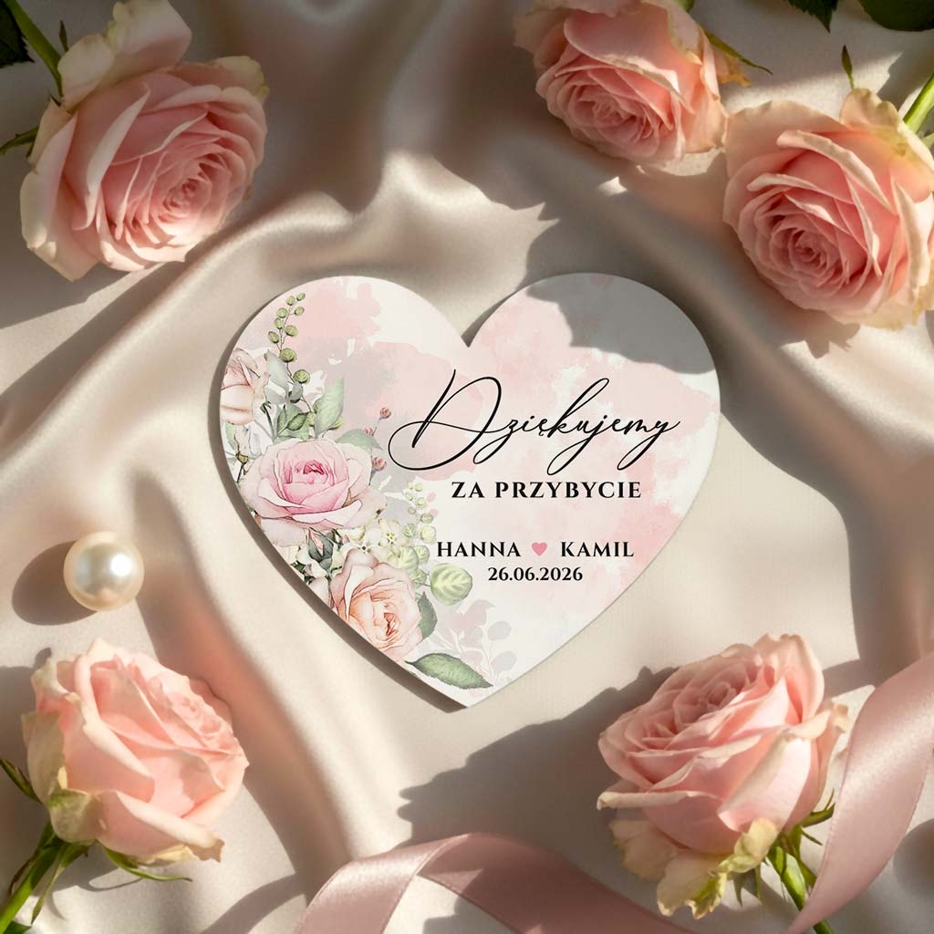 Podziękowania dla gości - Rose