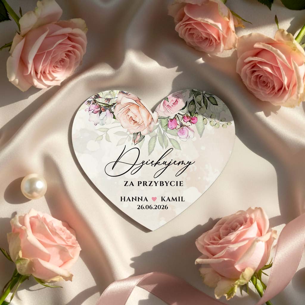 Podziękowania dla gości - Rose