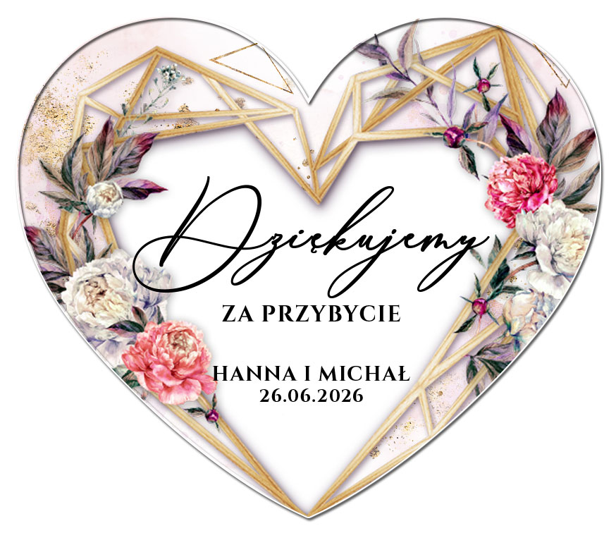 Podziękowania Magnesy Dalia