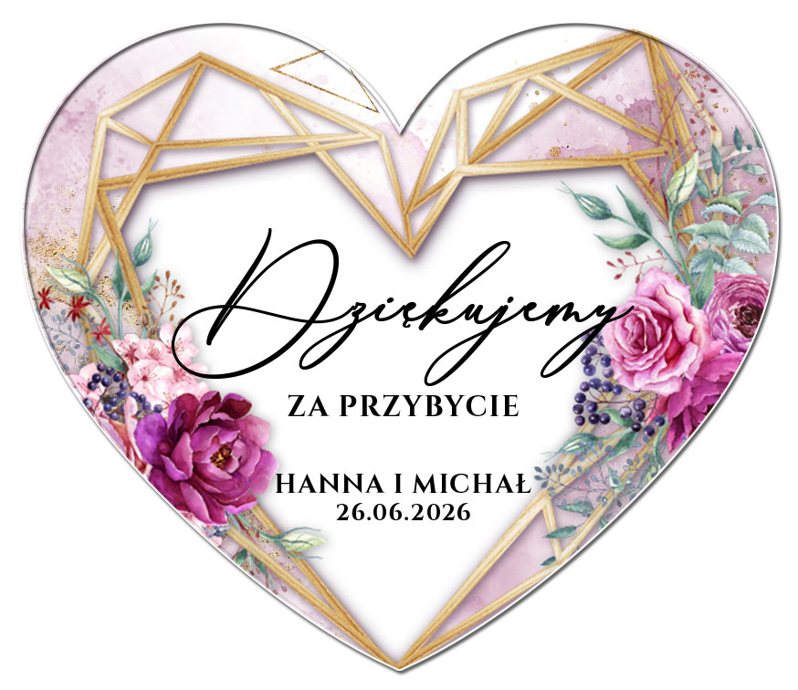 Podziękowania Magnesy Dalia