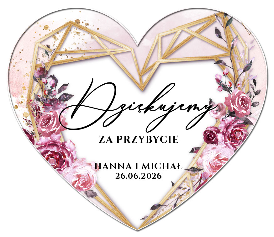 Podziękowania Magnesy Dalia