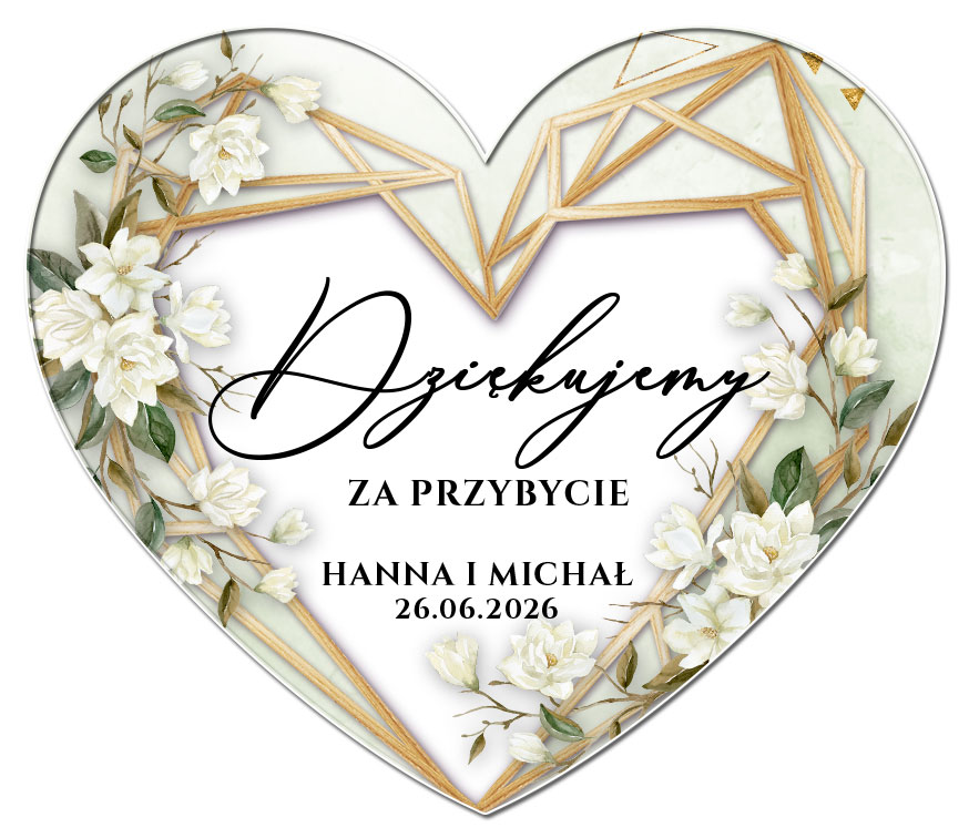 Podziękowania Magnesy Dalia