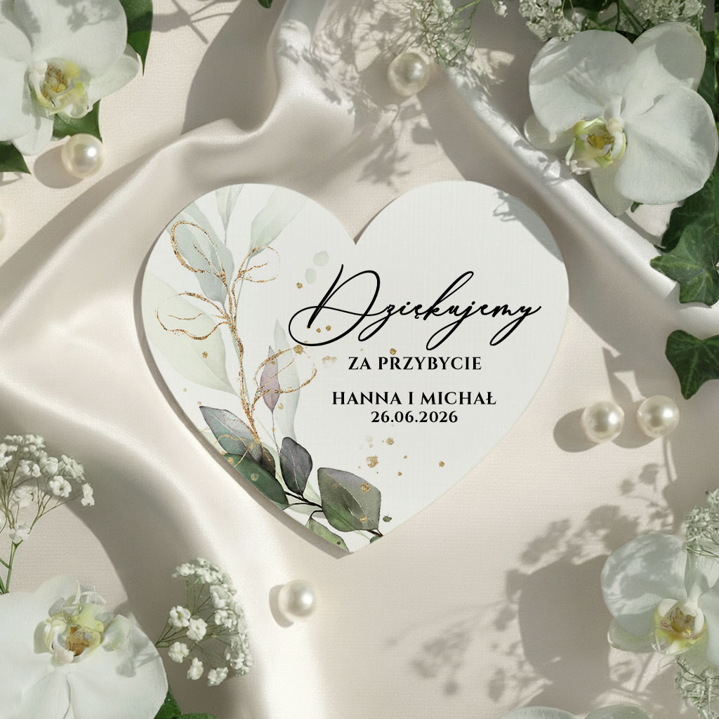 Magnesy z podziękowaniem - Eukaliptus