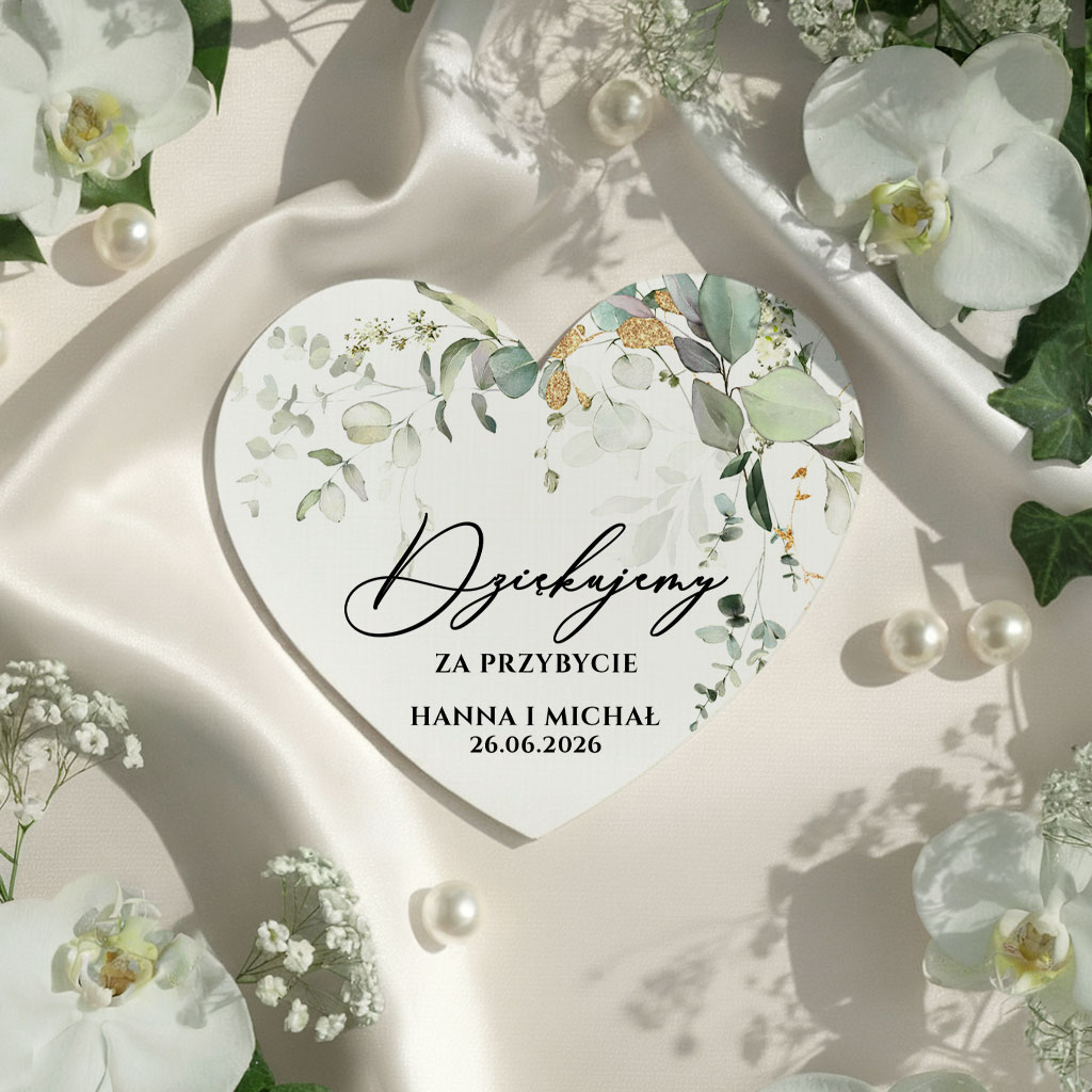 Magnesy z podziękowaniem - Eukaliptus