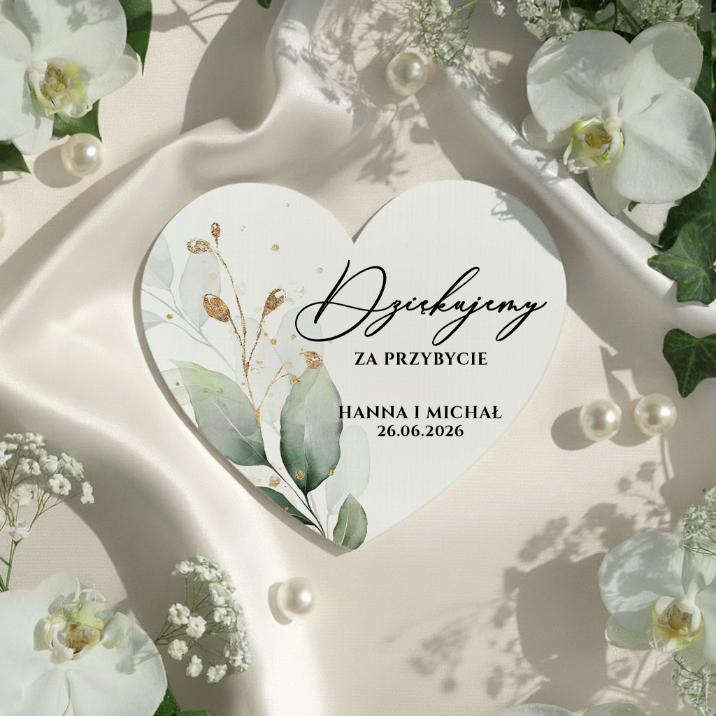 Magnesy z podziękowaniem - Eukaliptus