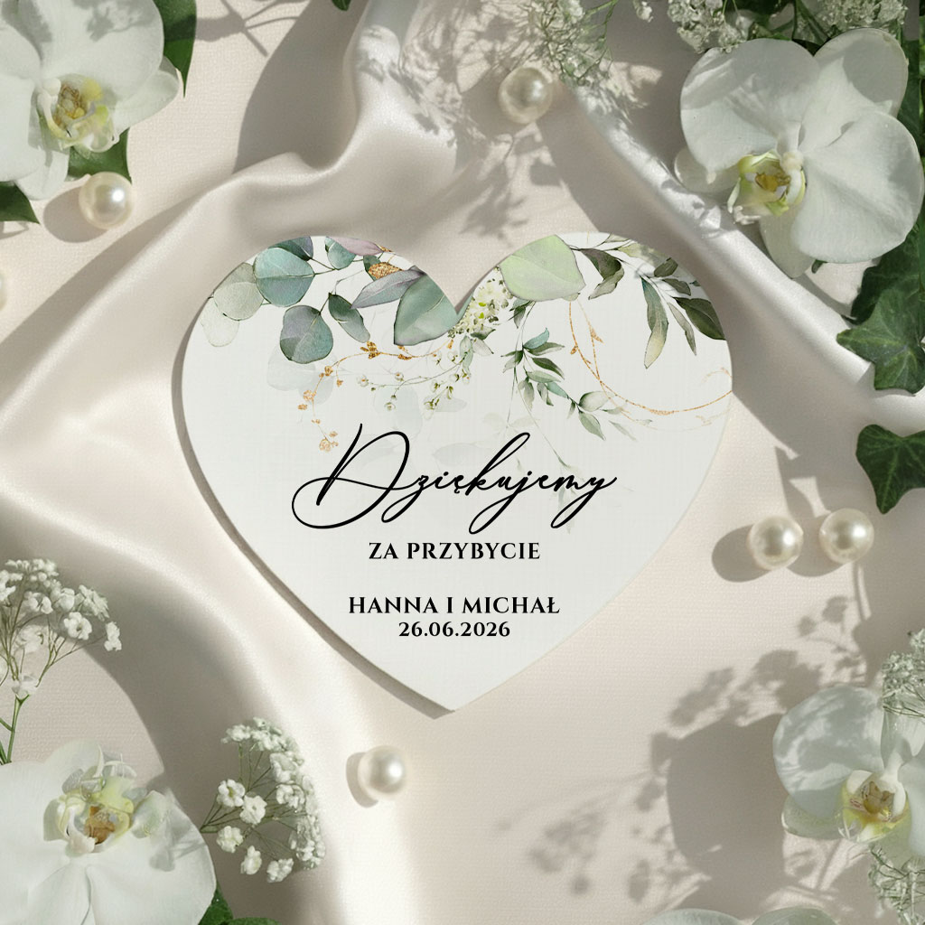 Magnesy z podziękowaniem - Eukaliptus