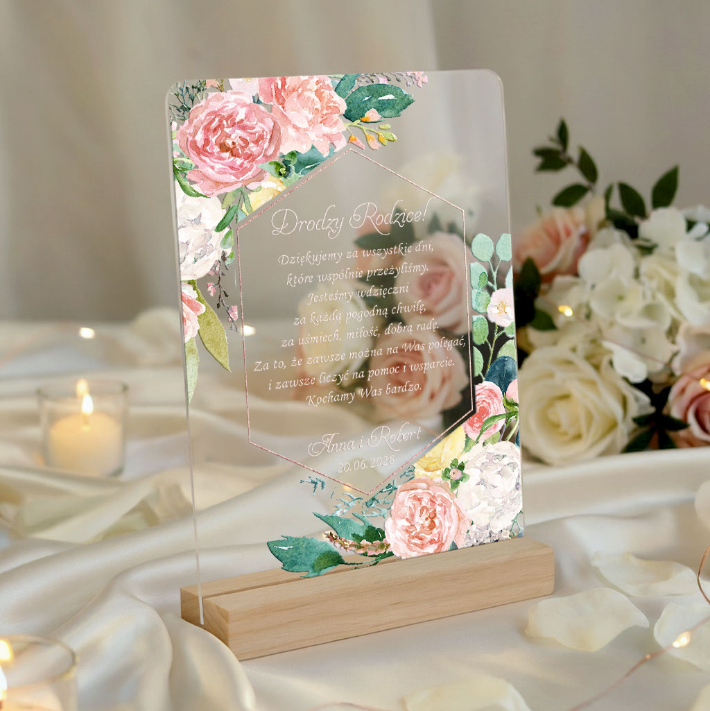 Podziękowania dla rodziców