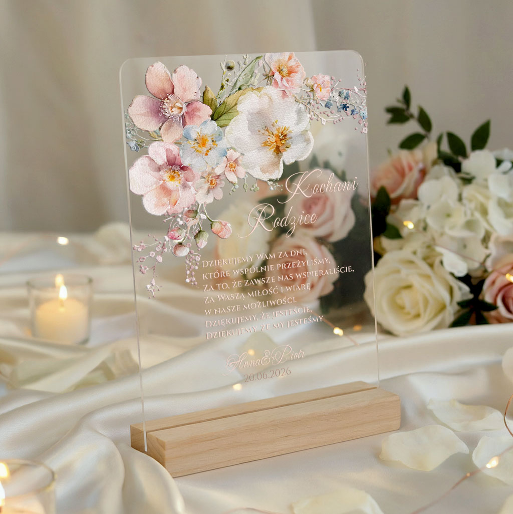 Podziękowania dla rodziców