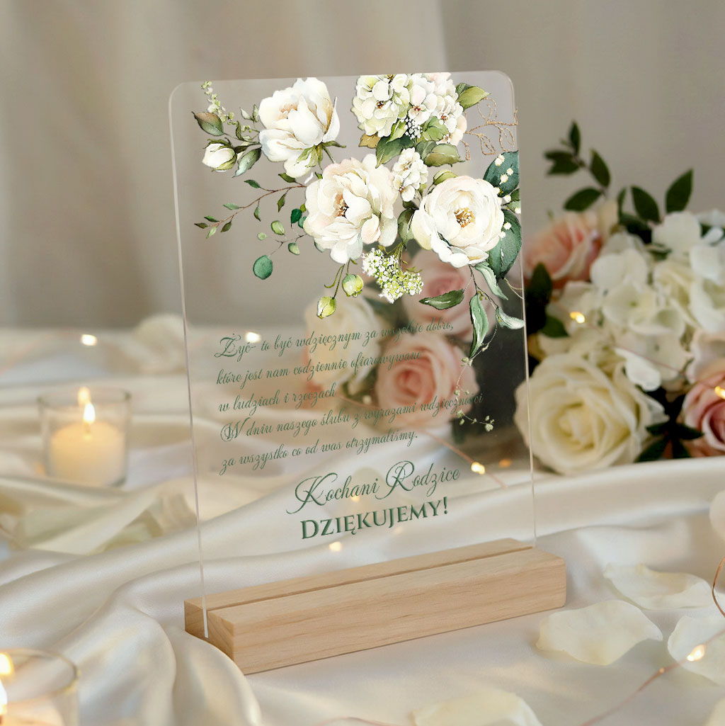 Podziękowania dla rodziców