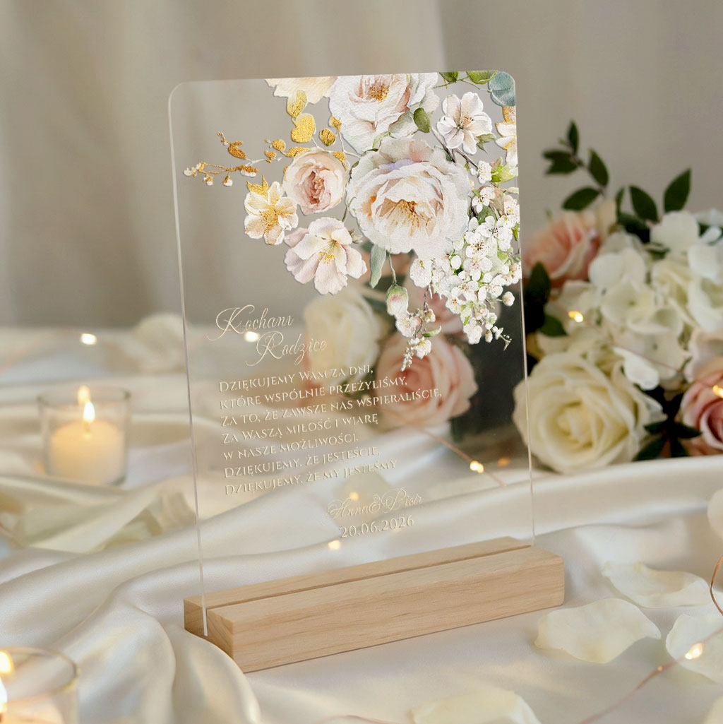 Podziękowania dla rodziców