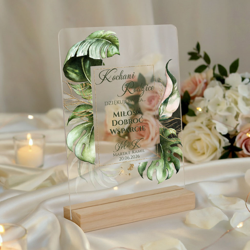 Podziękowania dla rodziców