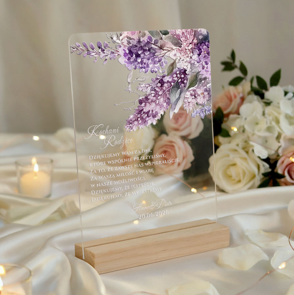 Podziękowania dla rodziców