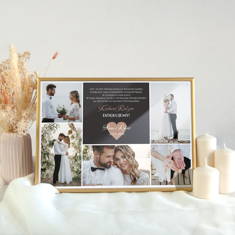 Podziękowania dla Rodziców kolaż