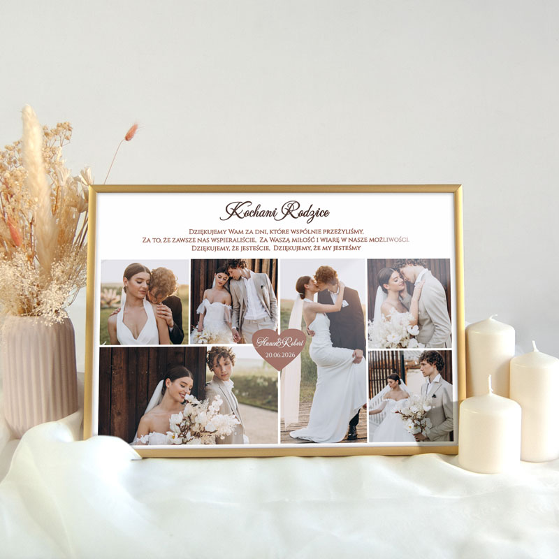 Podziękowania dla Rodziców kolaż