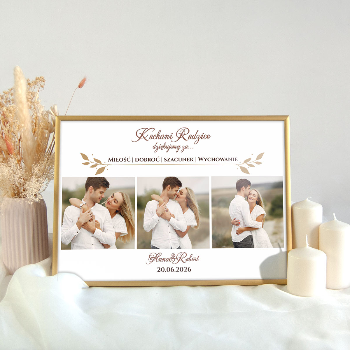Podziękowania dla Rodziców kolaż