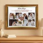 Podziękowania dla rodziców złota ramka