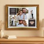 Podziękowania dla rodziców złota ramka