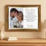 Podziękowania dla rodziców złota ramka