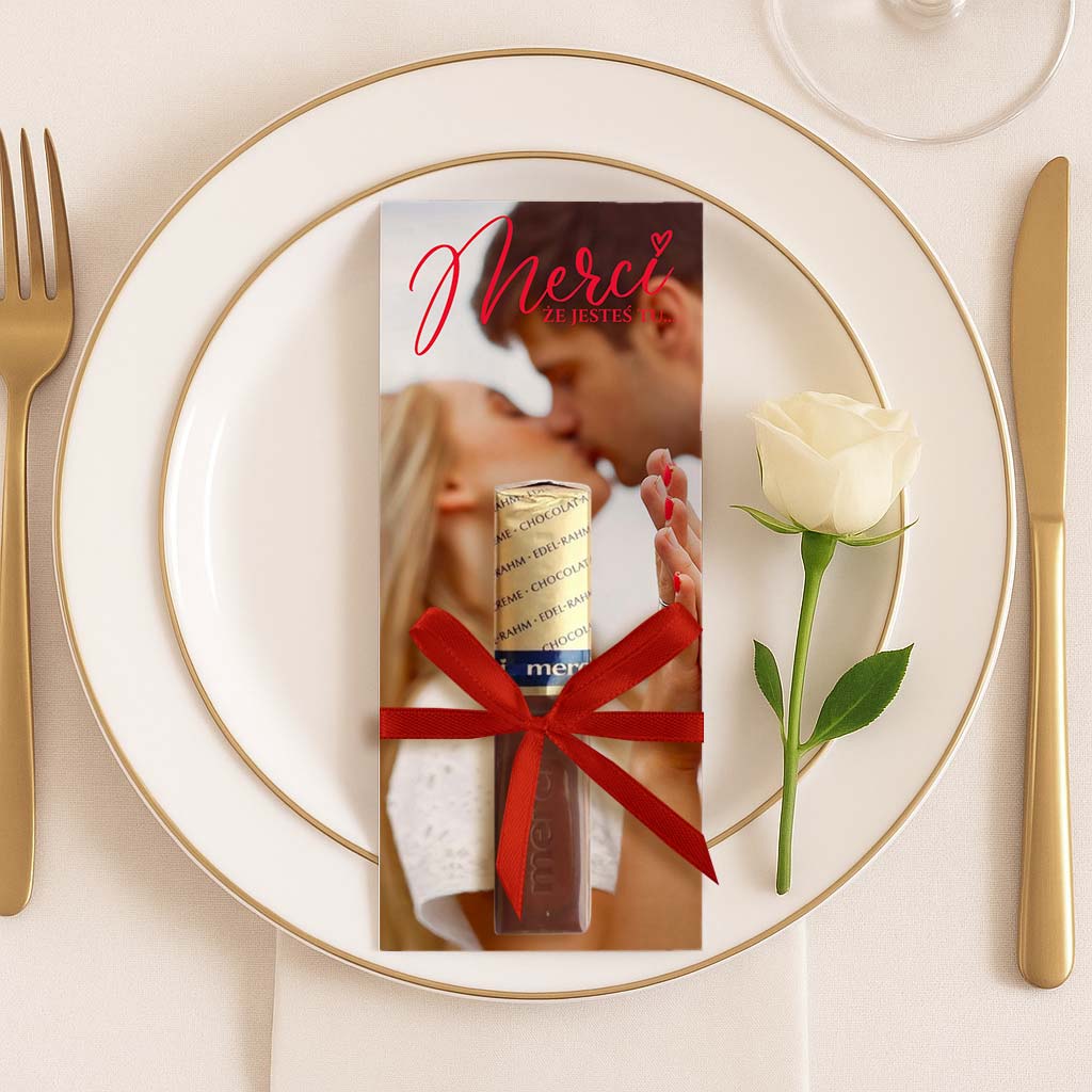 Podziękowania Merci ze zdjęciem