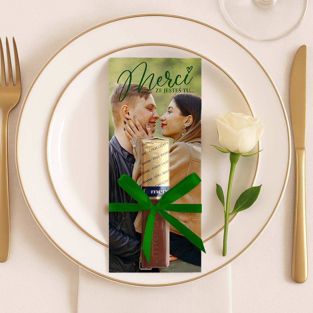 Podziękowania Merci ze zdjęciem