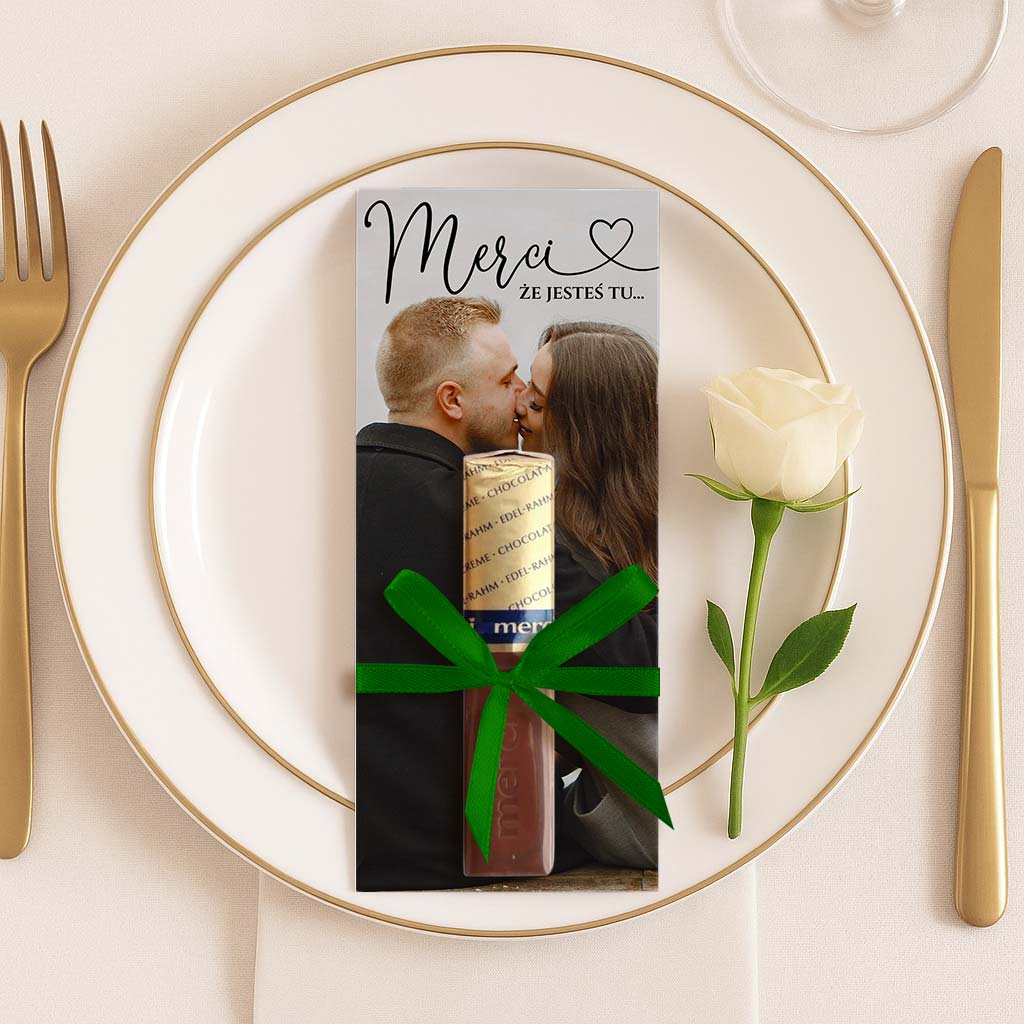 Podziękowania Merci ze zdjęciem