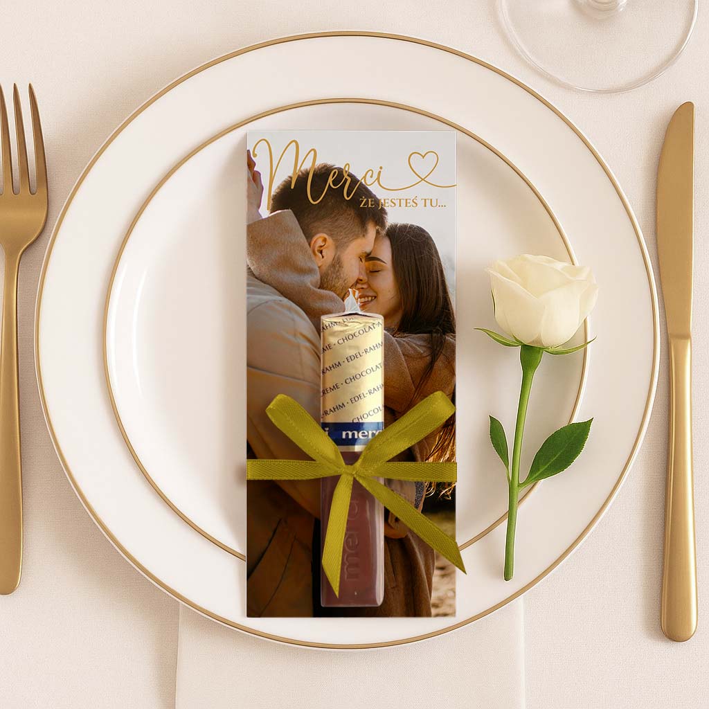 Podziękowania Merci ze zdjęciem