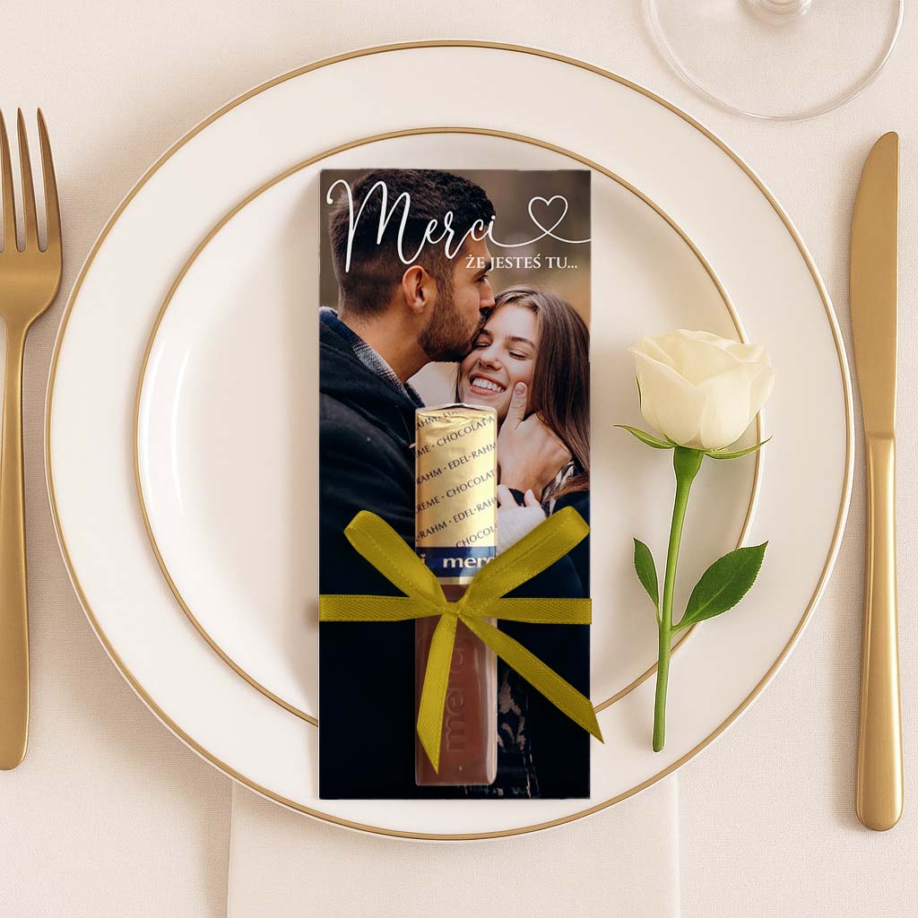 Podziękowania Merci ze zdjęciem