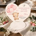 Podziękowania na chrzest tło - podkładka pod czekoladkę 19