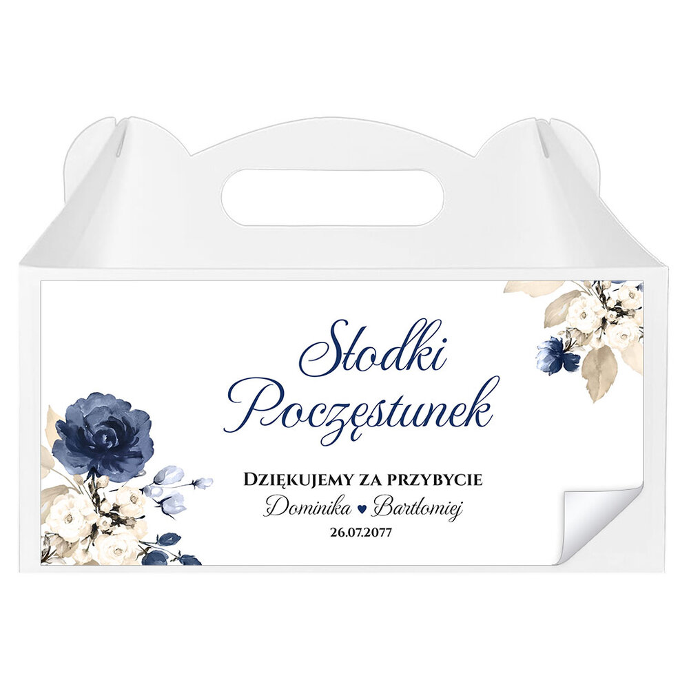 Naklejki na pudełka na ciasto 3 szt. - Oliwia