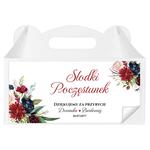 Naklejki na pudełka na ciasto 3 szt. - Oliwia