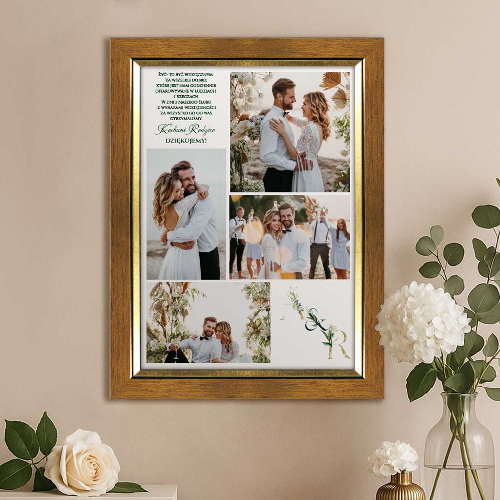 Podziękowania dla Rodziców ramka