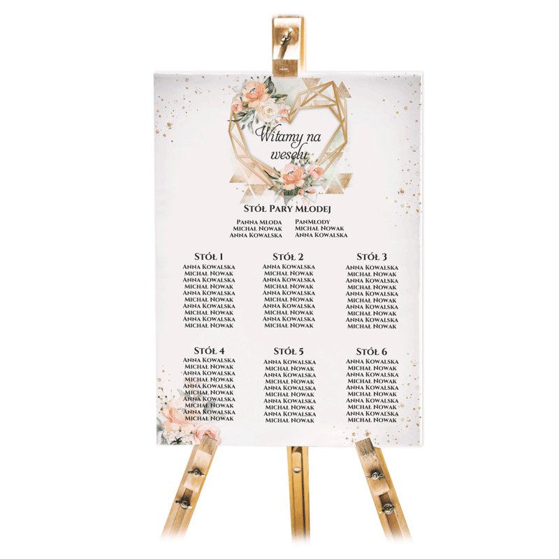 Tablica powitalna 50x70cm PION - Ariana2