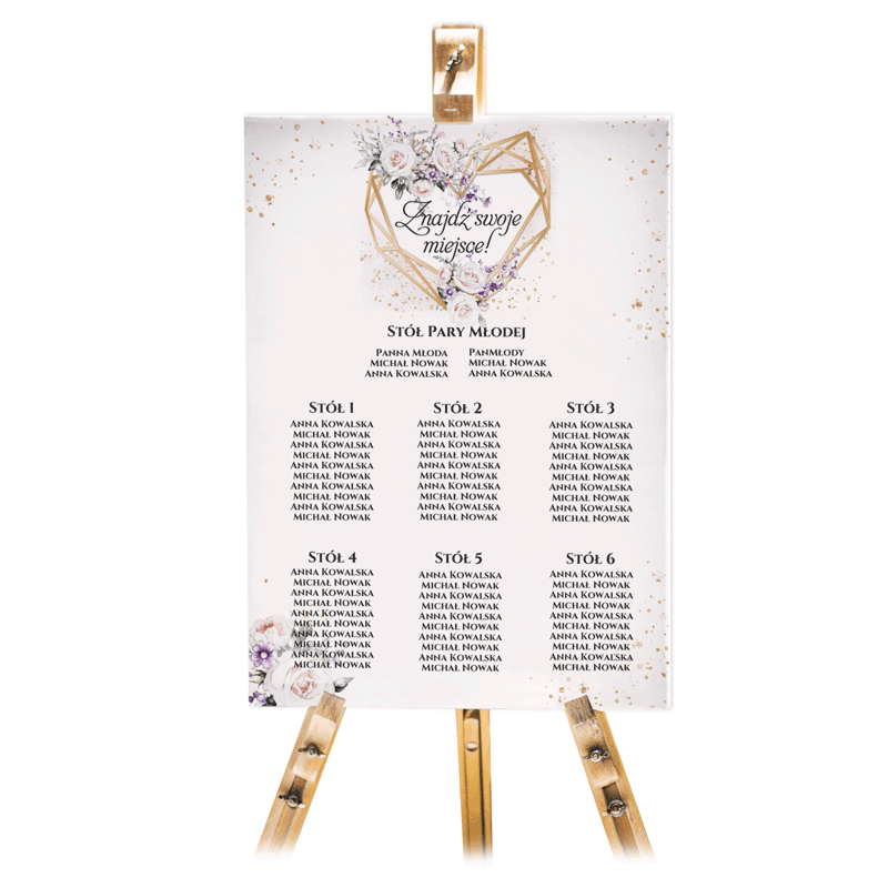 Tablica powitalna 50x70cm PION - Ariana2