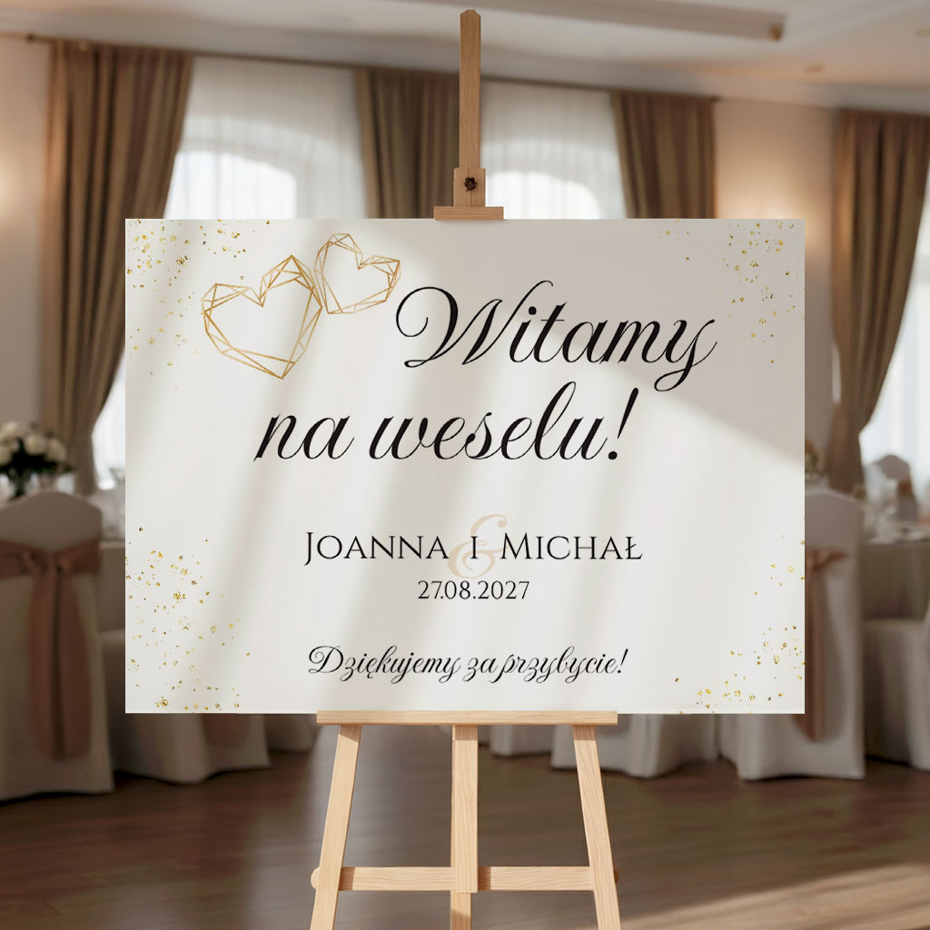 Tablica powitalna 50x70cm POZIOM - Ariana