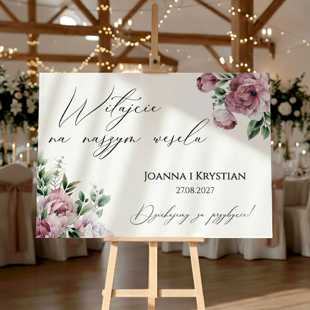 Tablica powitalna 50x70cm POZIOM - Megan