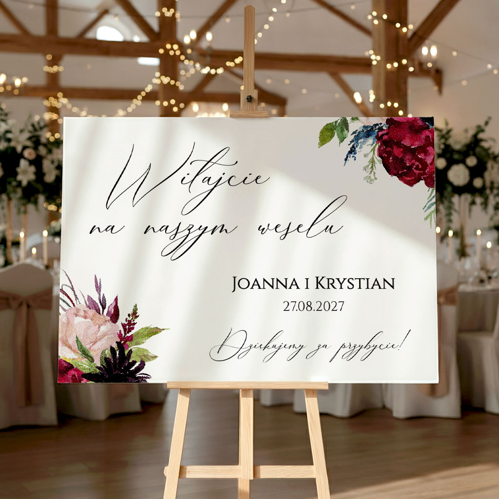 Tablica powitalna 50x70cm POZIOM - Megan