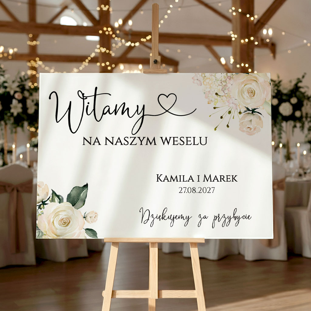 Tablica powitalna 50x70cm POZIOM - Megan