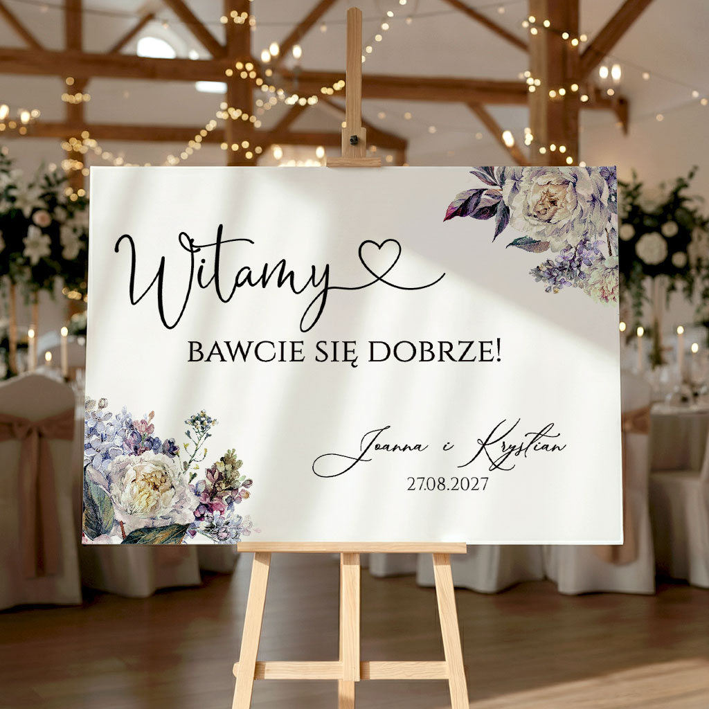 Tablica powitalna 50x70cm POZIOM - Megan