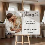 Tablica powitalna ze zdjęciem