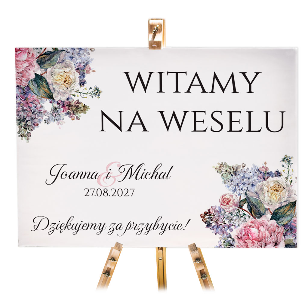 Tablica powitalna 50x70cm POZIOM - Ariana3