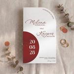 Zaproszenia ślubne z okładką serce  - Karla 1