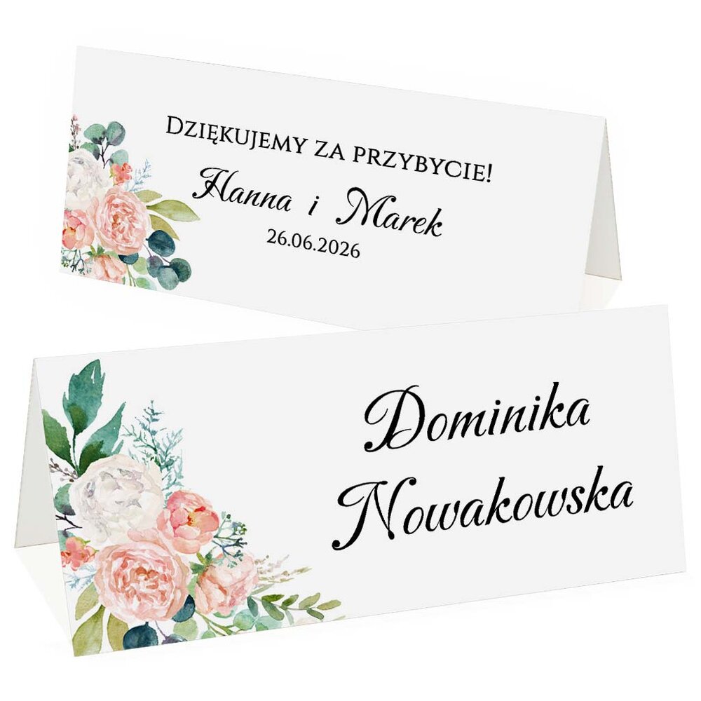 Winietki na stół - Oliwia