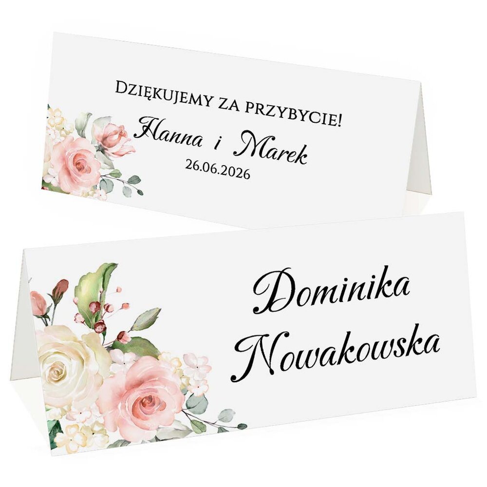 Winietki na stół - Oliwia