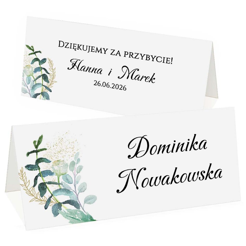 Winietki na stół - Oliwia