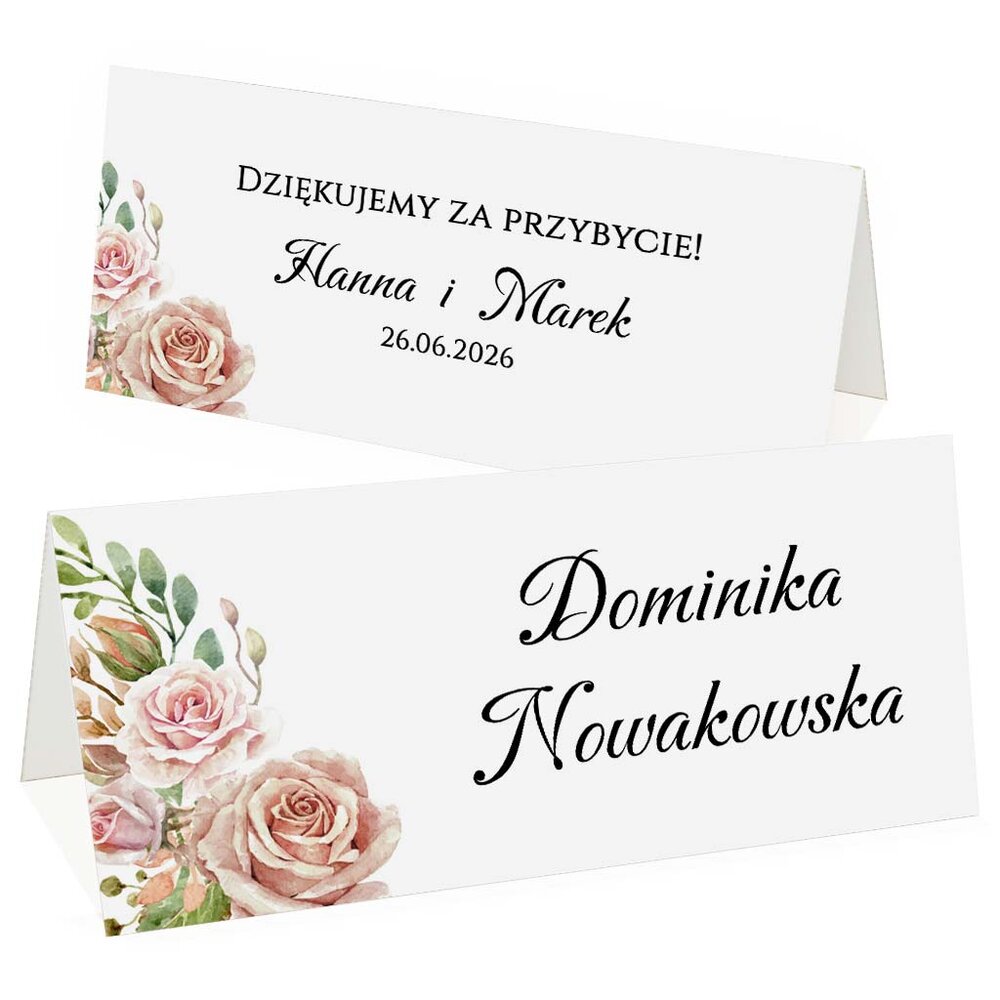 Winietki na stół - Oliwia